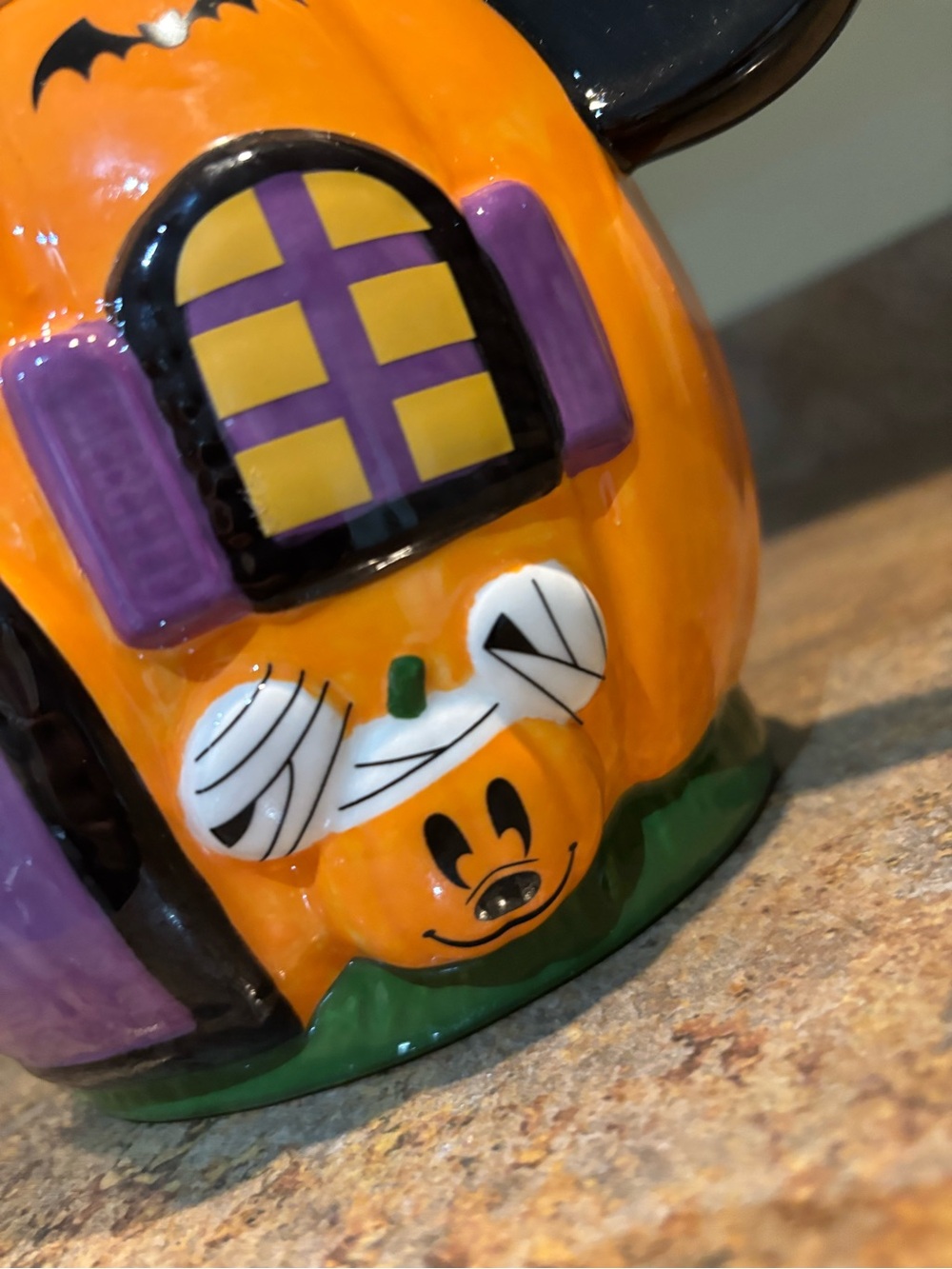 Mickey Pumpkin Halloween Candy cookie Jar canister home decor - Picture 7 of 12